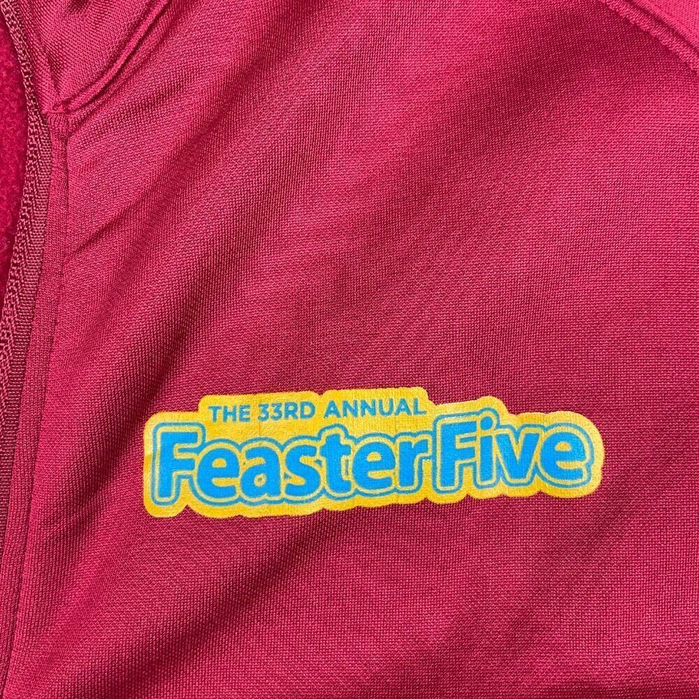 Feaster Five Thanksgiving Race Long Sleeve Fleece Lightweight Jacket Women's XL - Picture 2 of 9